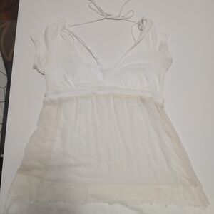 Sweetees White Babydoll Top